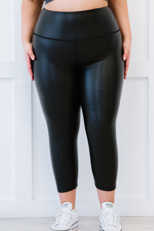 Full Size Out of Time Faux Leather Leggings