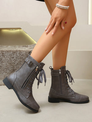 Boot Lover Leather Lace-Up Boots