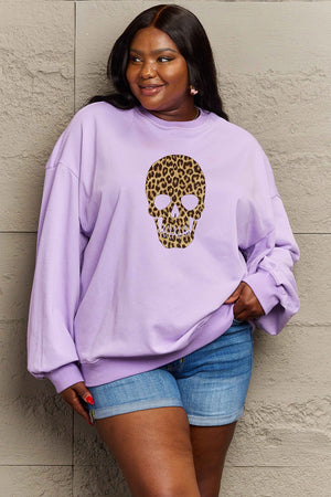 Simply Love Full Size Drop Shoulder Graphic Sweatshirt