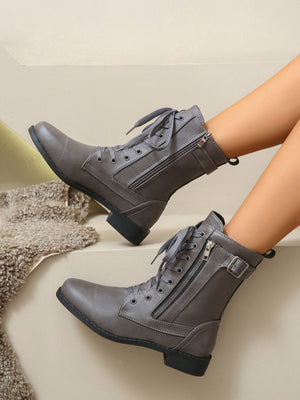 Boot Lover Leather Lace-Up Boots