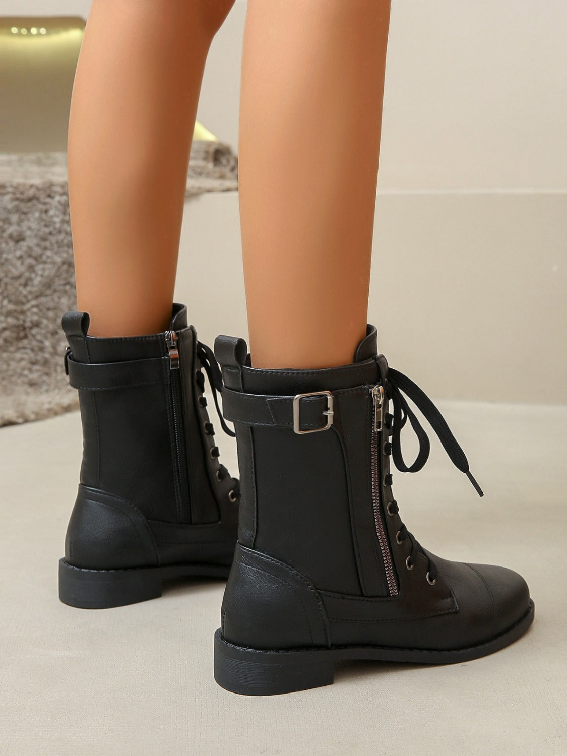 Boot Lover Leather Lace-Up Boots