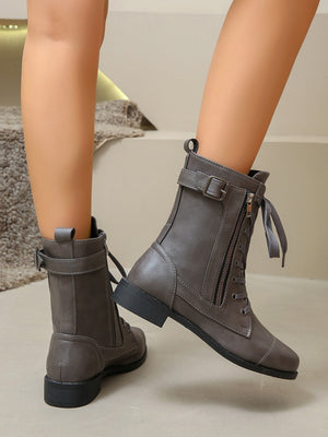 Boot Lover Leather Lace-Up Boots