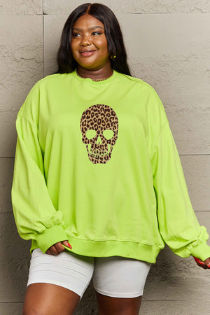 Simply Love Full Size Drop Shoulder Graphic Sweatshirt