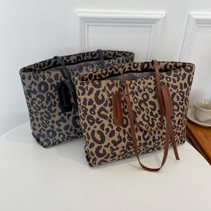 Leopard Lover Leather Leopard Tote Bag