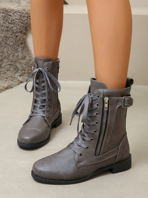 Boot Lover Leather Lace-Up Boots