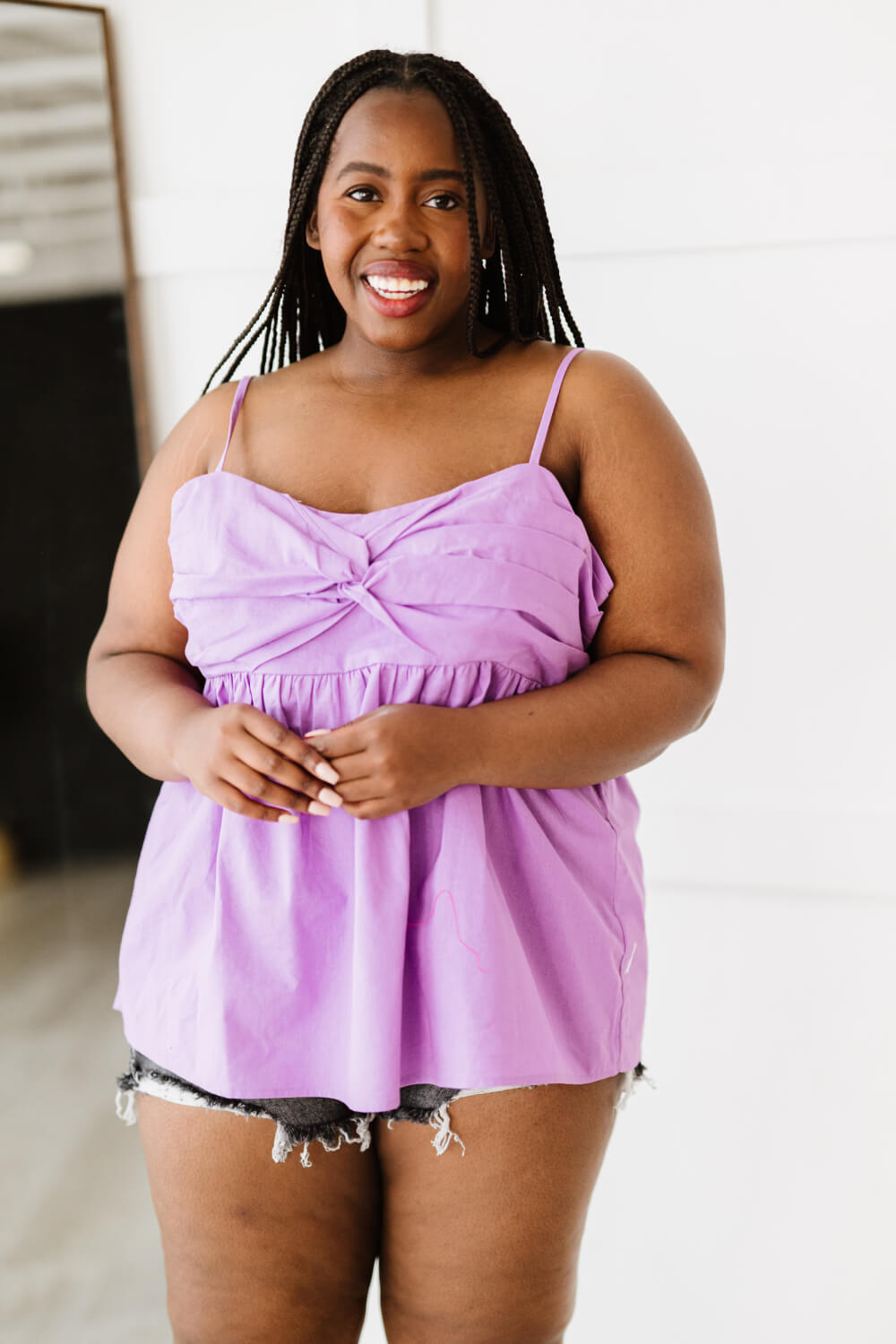 Twist of Fate Full Size Sleeveless Top