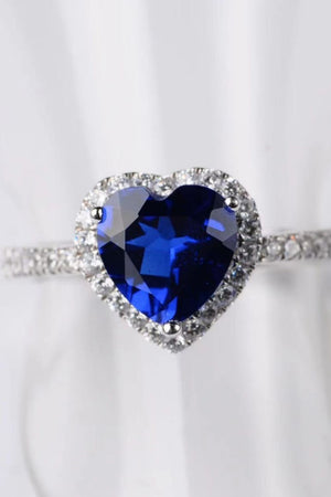 2 Carat Moissanite My Heart will go on Side Stone Ring