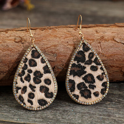 Beth’s Leopard Teardrop Earrings