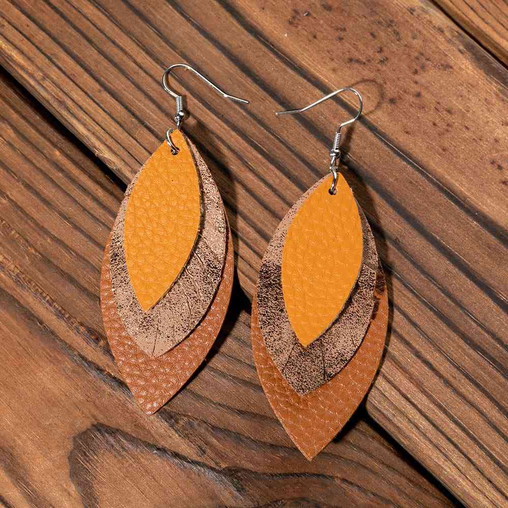 DIY Leather Earrings Craft Kit, Colourfu Drop Style – Leather