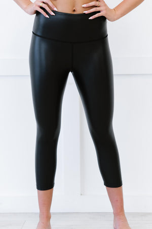 Full Size Out of Time Faux Leather Leggings
