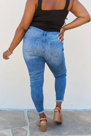 Kancan Lindsay Raw Hem High Rise Skinny Jeans