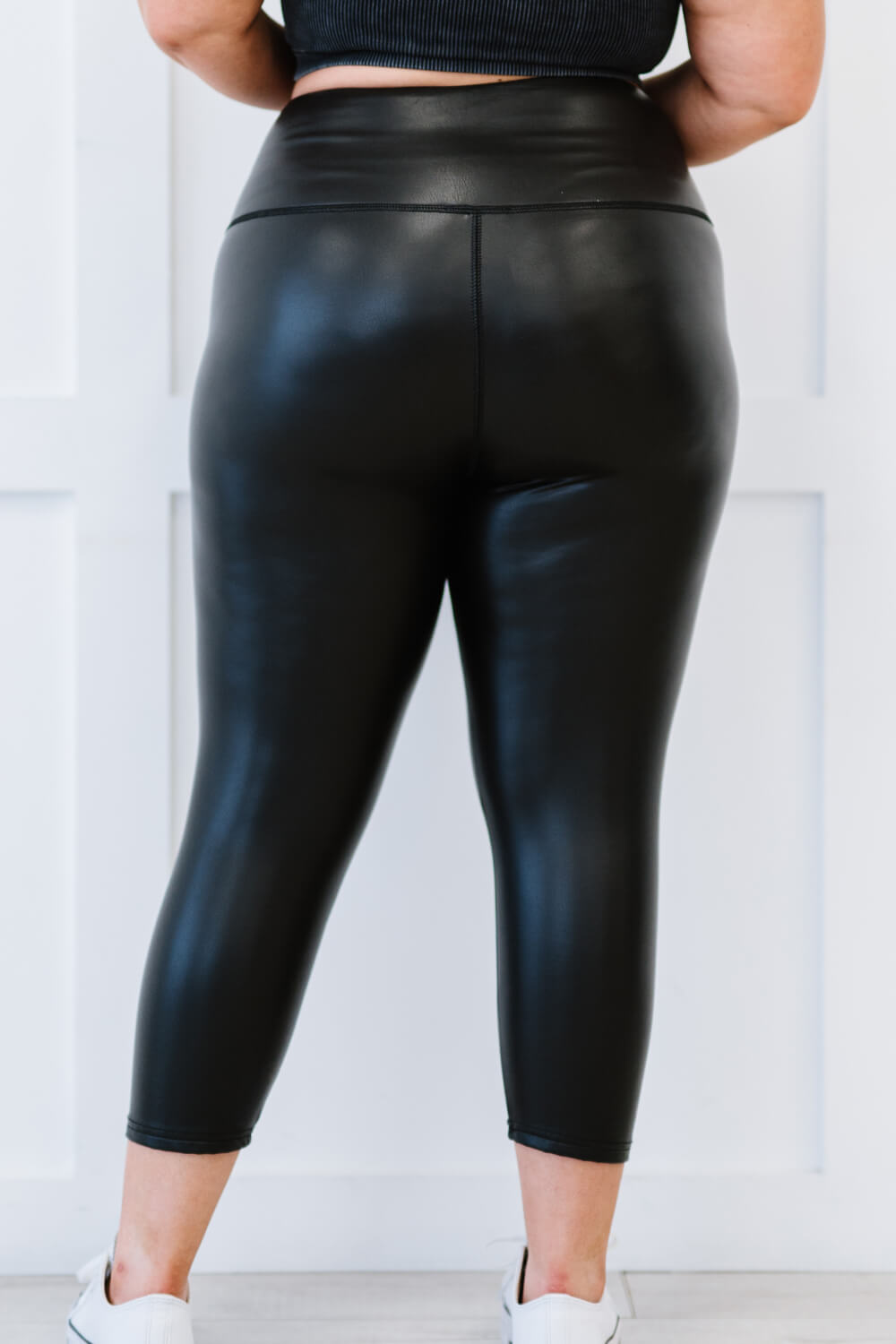 Full Size Out of Time Faux Leather Leggings - Accessories in the City